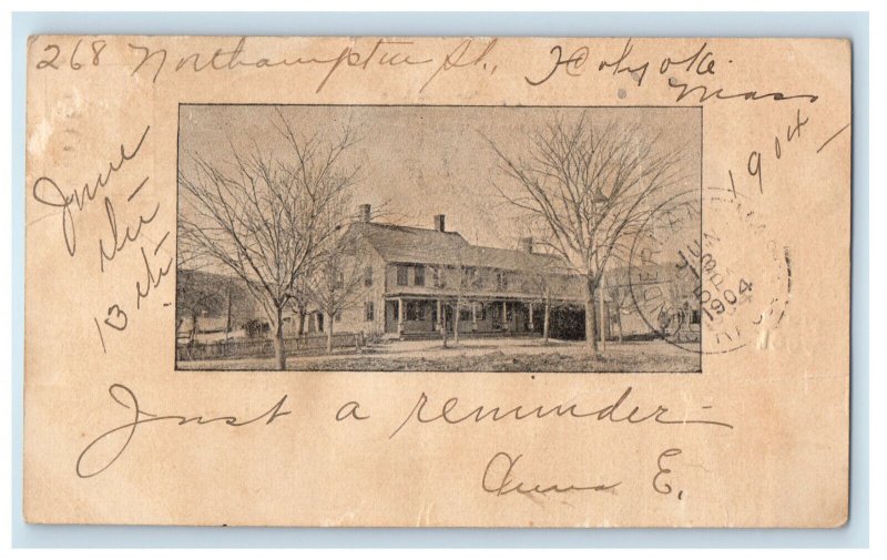 1904 House in 268 Northampton St. Holyoke MA Deerfield MA PMC Postcard 