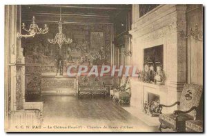 Old Postcard Pau Chateau Henry IV Bedroom of Henry Albert