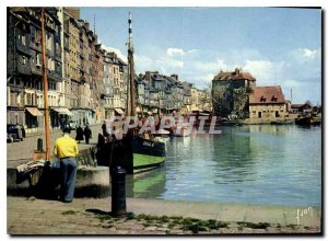 Postcard Modern Colors and Light of the lush Normandy France Honfleur West Ba...