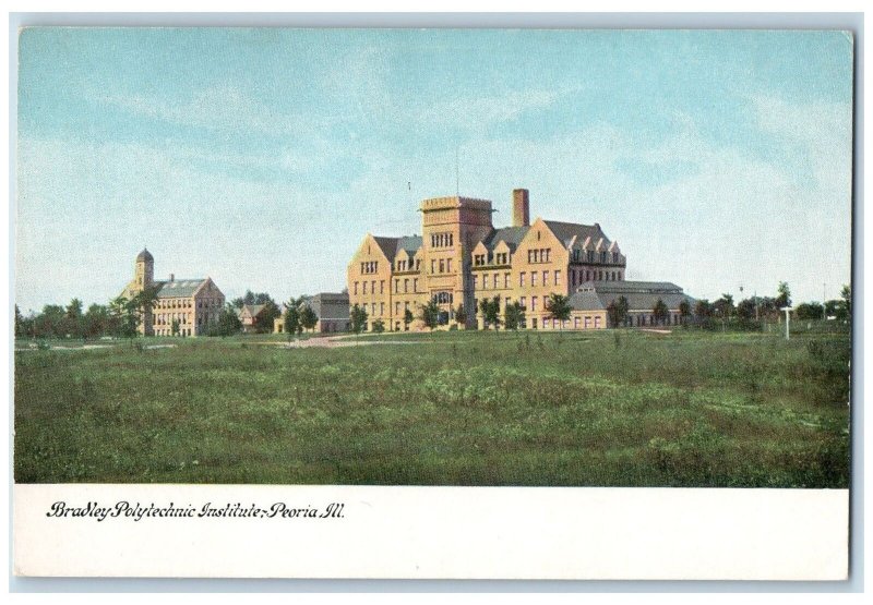 c1920s Bradley Polytechnic Institute Scene Peoria Illinois IL Unposted Postcard