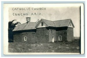 C.1910-20s Catholic Church Concho, Arizona RPPC Real Photo Postcard P109