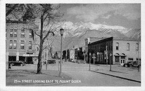 25th Street Scene Mount Ogden OGDEN Utah c1940s Vintage Postcard