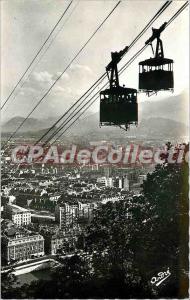 Old Postcard The Beautiful French Alps Grenoble Telepherique Bastille