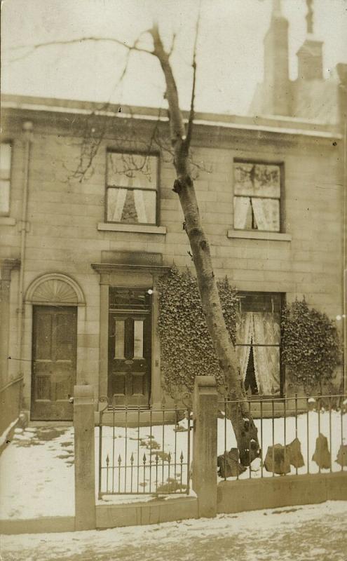 UK, Yorkshire, Unknown Village near Huddersfield, House 15 West Hill 1909 RPPC