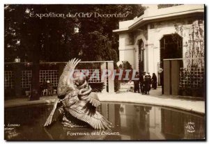 Old Postcard Paris International Exhibition of Arts Decoratifs Fontaine des C...