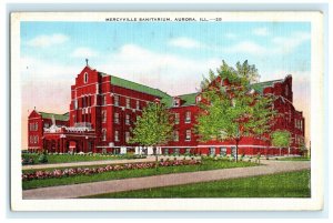 Mercyville Sanitarium Aurora IL Illinois Postcard (W17)