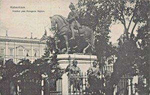 KOBENHAVN COPENHAGEN DENMARK~HESTEN pas KONGENS NYTORV~1907 PHOTO POSTCARD