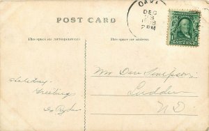 c1908 Postcard; Samaritan Hospital, Oakes ND Dickey County, Oakes Art Studio