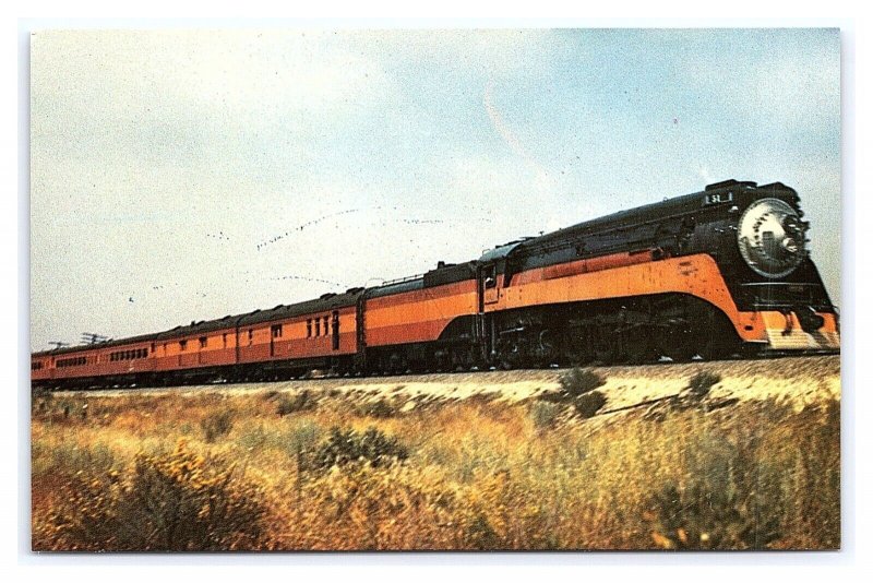 The San Joaquin Daylight Near Bakersfield California Postcard Railroad Train