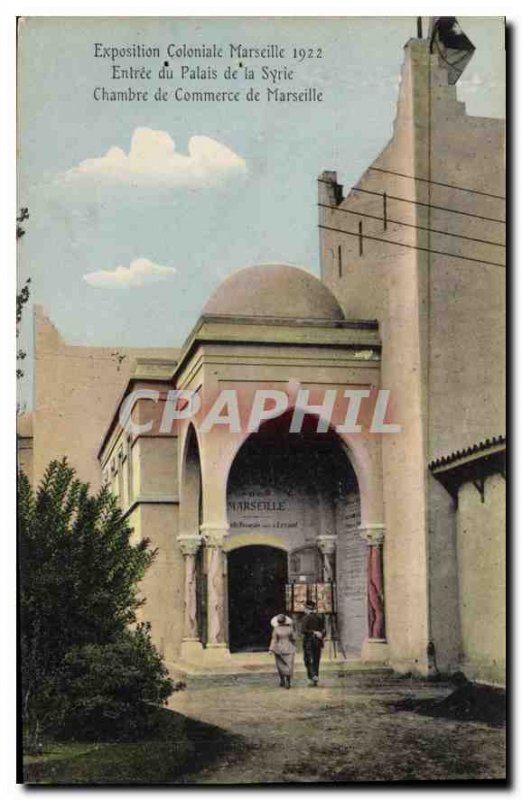 Postcard Old Marseille Entree Palace Syria