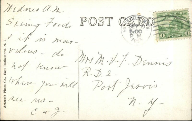 Henry Ford & Thomas Edison c1930 Real Photo Postcard