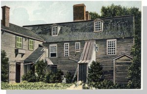 Unique Salem, Massachusetts/MA Postcard, Rear Of Witch House, Witchcraft