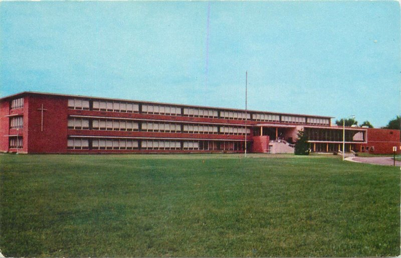 Postcard USA francis de sales high school bancroft toledo ohio