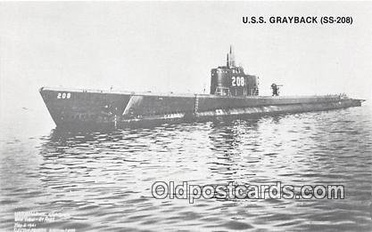 USS Grayback SS208 Lost WWII Unused 