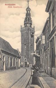 Monnikendam Holland~Oude Speeltoren~Old Church & Street View~c1910 Pc