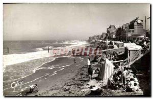 Modern Postcard St Aubin sur Mer Beach