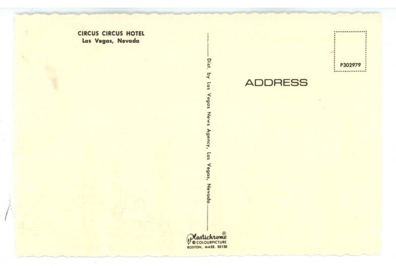 NV - Las Vegas. Circus Circus Hotel (continental size)