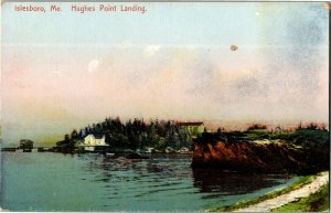 Hughes Point Landing, Islesboro ME Vintage Postcard W27