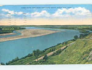 Linen NATURE SCENE Sioux City Iowa IA AD6815