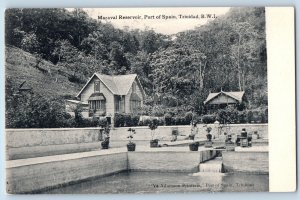 Port of Spain Trinidad and Tobago Postcard Maraval Reservoir c1910 Antique