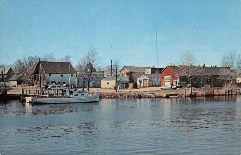 Millville New Jersey Maurice River Waterfront Vintage Postcard K49515