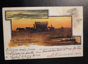 Mint USA Advertising Postcard The Travelers Insurance Company Hartford CT