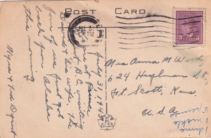 Mount Edith Cavell Jasper National Park Postcard A27