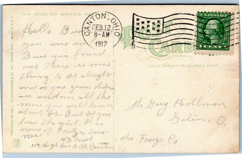 postcard Dueber-Hampden Watch Works, Canton, Ohio