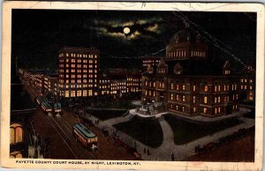 Postcard COURT HOUSE SCENE Lexington Kentucky KY AK5275