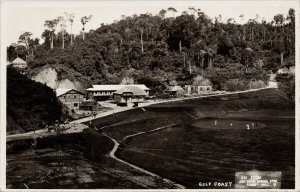 Rangoon Burma Golf Course Myanmar Golfers AH Joon Real Photo Postcard G34