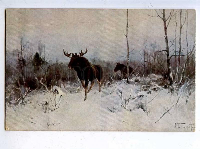 204579 RUSSIA Burkhardt Moose HUNT Granberg #561 old