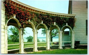 Postcard - Restoration re-planting of coral honeysuckle - Mount Vernon, Virginia