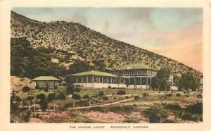 Hand Colored ROOSEVELT, ARIZONA The Apache Lodge Albertyp...