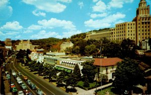 Arkansas Hot Springs Central Avenue and Bath House Row 1958