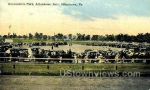 Automobile Park, Allentown Fair - Pennsylvania PA  