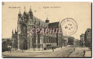 Old Postcard Brussels Sablon Church