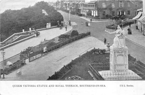 Lot237 uk queen victoria  statue and royal terrace southend on sea