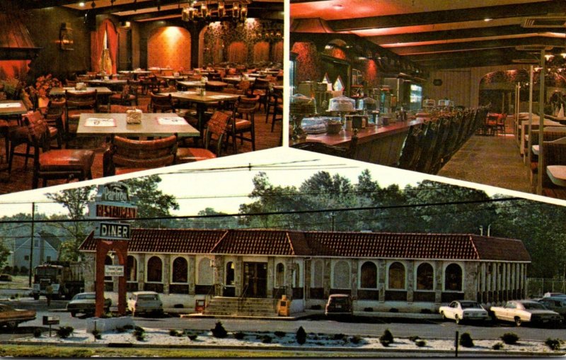 New Jersey Parsipanny The Par-Troy Restaurant Diner Showing Dining Room and L...