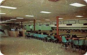 Colorado Springs Colorado inside Ute Lanes bowling center vintage pc Y14832