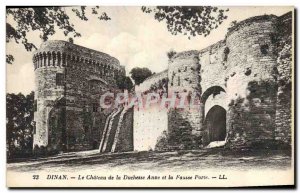 Old Postcard Chateau de la Duchesse Anne and the False Door Dinan