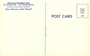 American President Lines - SS President Monroe