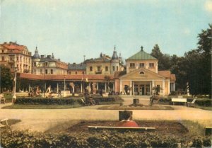 Postcard Czech republic frantiskovy lazne peace square with gardens colonnade