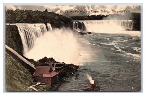 Birds Eye View From Upper Bridge Niagara Falls NY New York DB Postcard T20