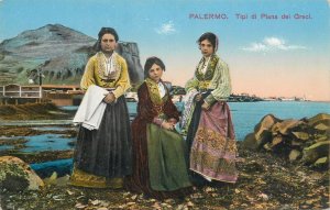 Italy Palermo traditional costumes beauty panorama