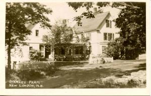 NH - New London. Stanley Farm - RPPC