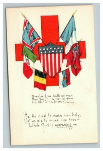 Vintage Early 1900's WW1 International Red Cross Divided Back Postcard UNPOSTED