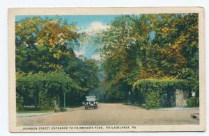 Johnson Street Entrance to Fairmount Park Philadelphia Pa.