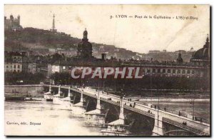 Lyon Old Postcard Bridge Guillotiere