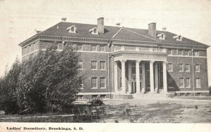 Vintage Postcard 1914 Ladies Dormitory Building Brookings South Dakota Structure