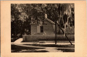 Old Kitchen and Well Sweep Brookgreen Gardens SC Vintage Postcard B40